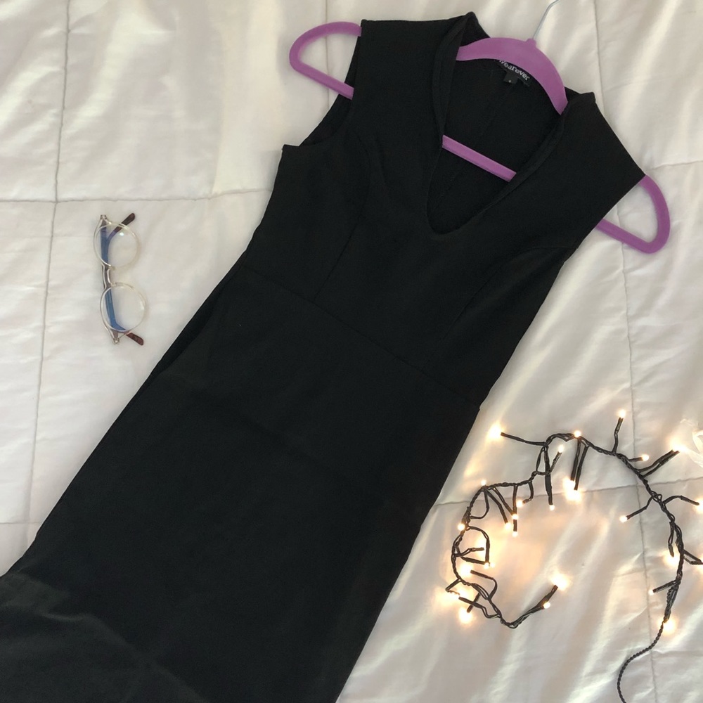 Black formal bodycon dress